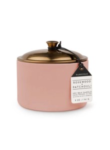Керамична соева свещ Падивакс, Hygge - розова – Розово дърво и пачули
